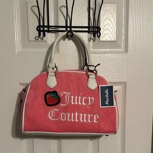 Juicy Couture Pink and White Satchel